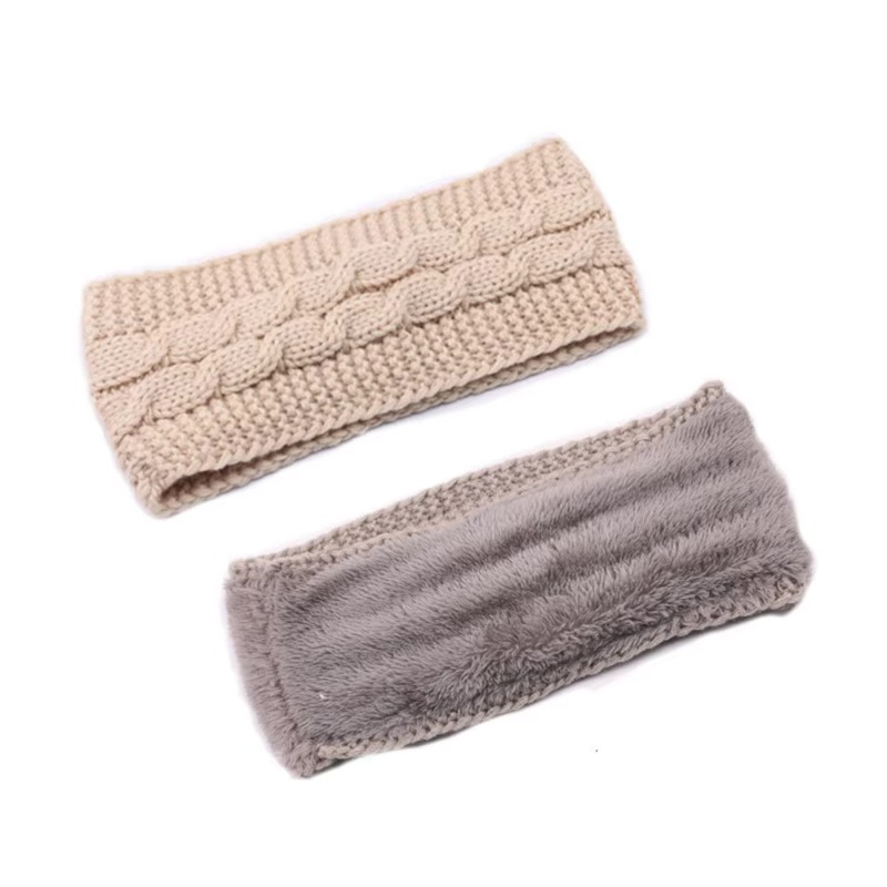 レディース 冬用 厚手ニット ヘアバンド トレンドのケーブル - Fleece Ear Warmer Band のレビューと価格