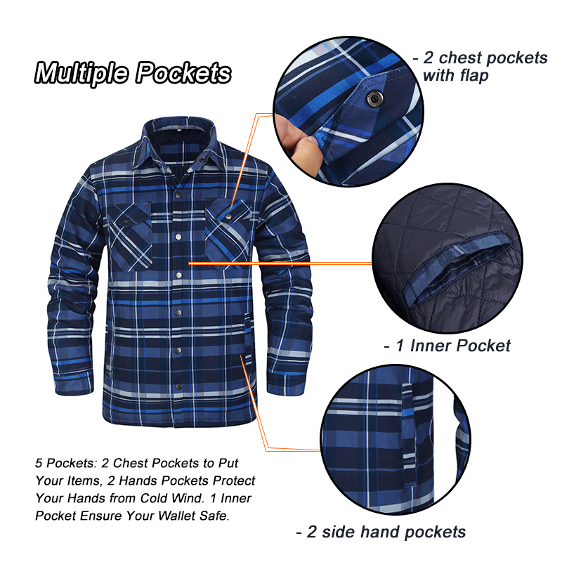 男性用グリーンチェック柄シャツ,カジュアル,長袖,キルティン - Flannel Shirt Lined のレビューと価格