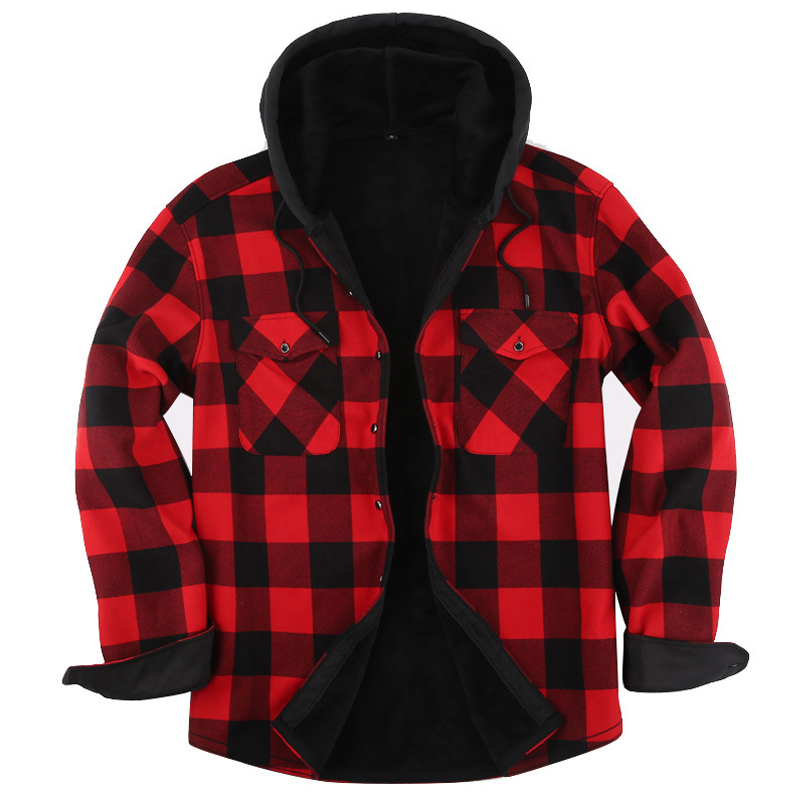 2023 新しい秋と冬のメンズフランネル暖かい長袖シャツカジ - Flannel Shirt Lined のレビューと価格