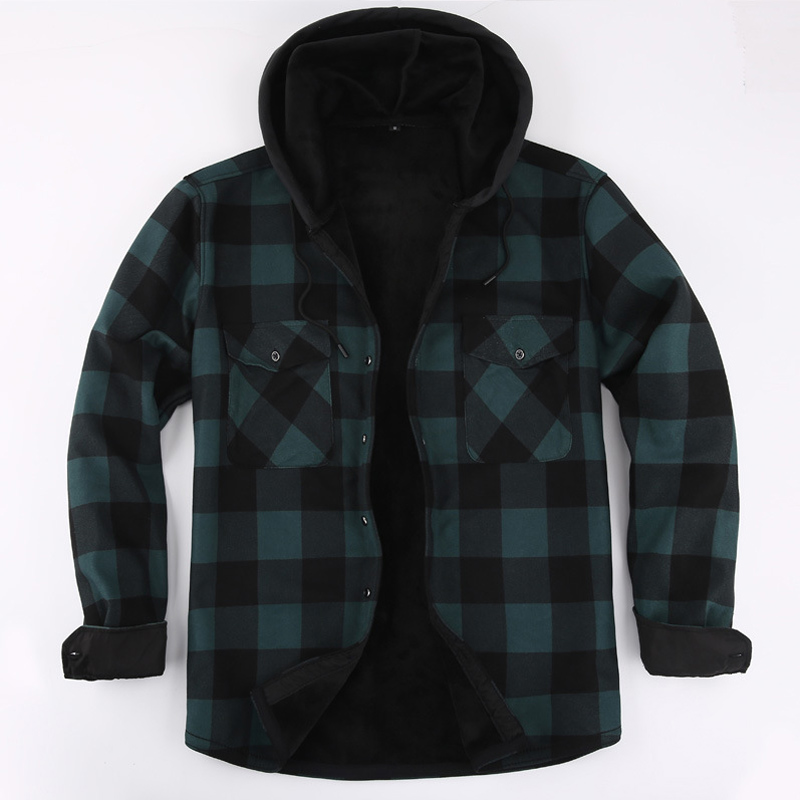 2023 新しい秋と冬のメンズフランネル暖かい長袖シャツカジ - Flannel Shirt Lined のレビューと価格