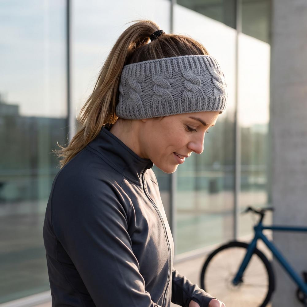 女性用冬用イヤーウォーマー、女性用冬用ニットヘッドバンド、フ - Fleece Ear Warmer Band のレビューと価格