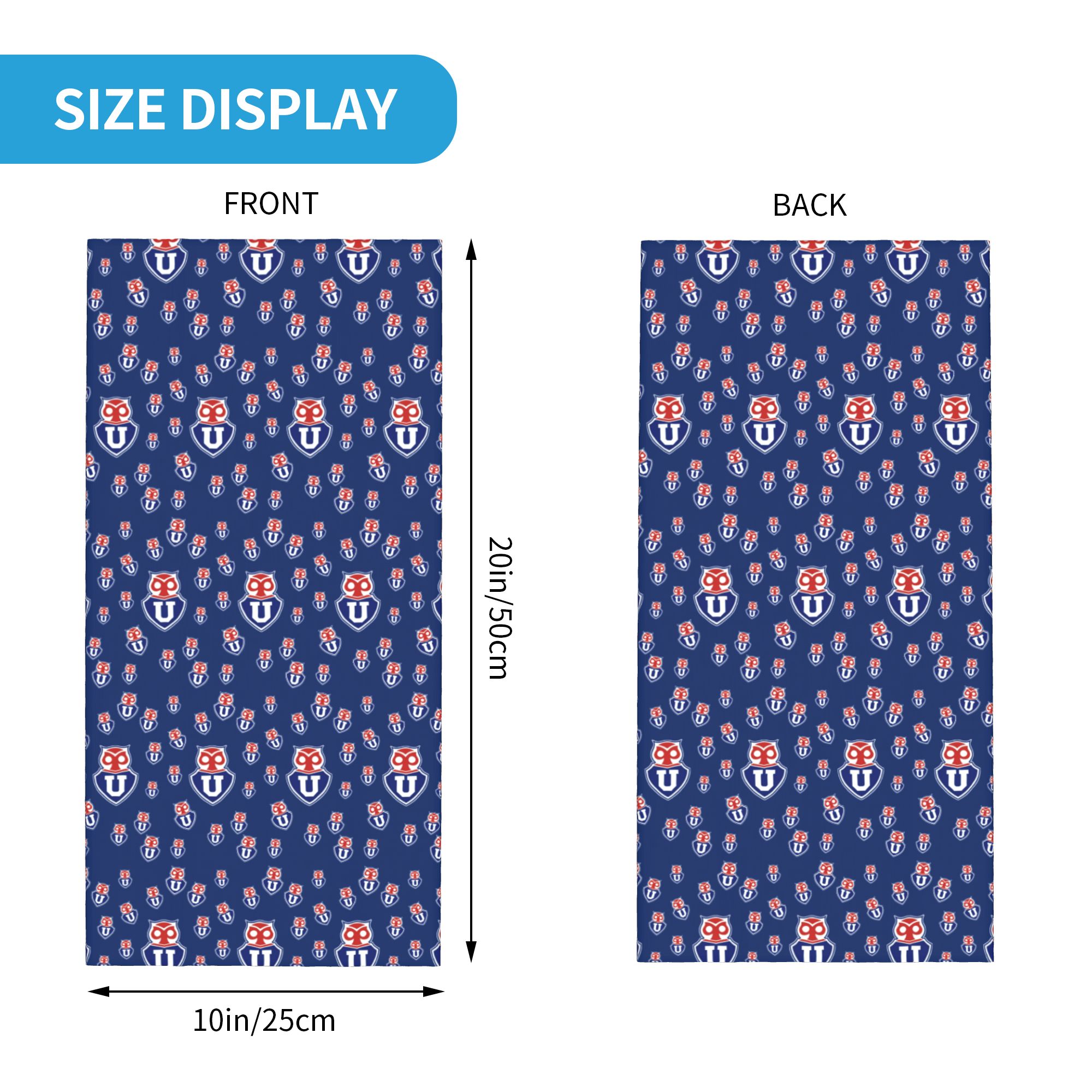 チリ大学ネックゲイター 男女兼用 防風 冬用 バンダナ スカ - Neck Gaiter Fleece のレビューと価格