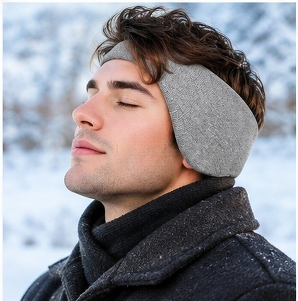 2個入り、フリース裏地付き、伸縮性のあるバンド、騒音低減機能 - Fleece Ear Warmer Band のレビューと価格