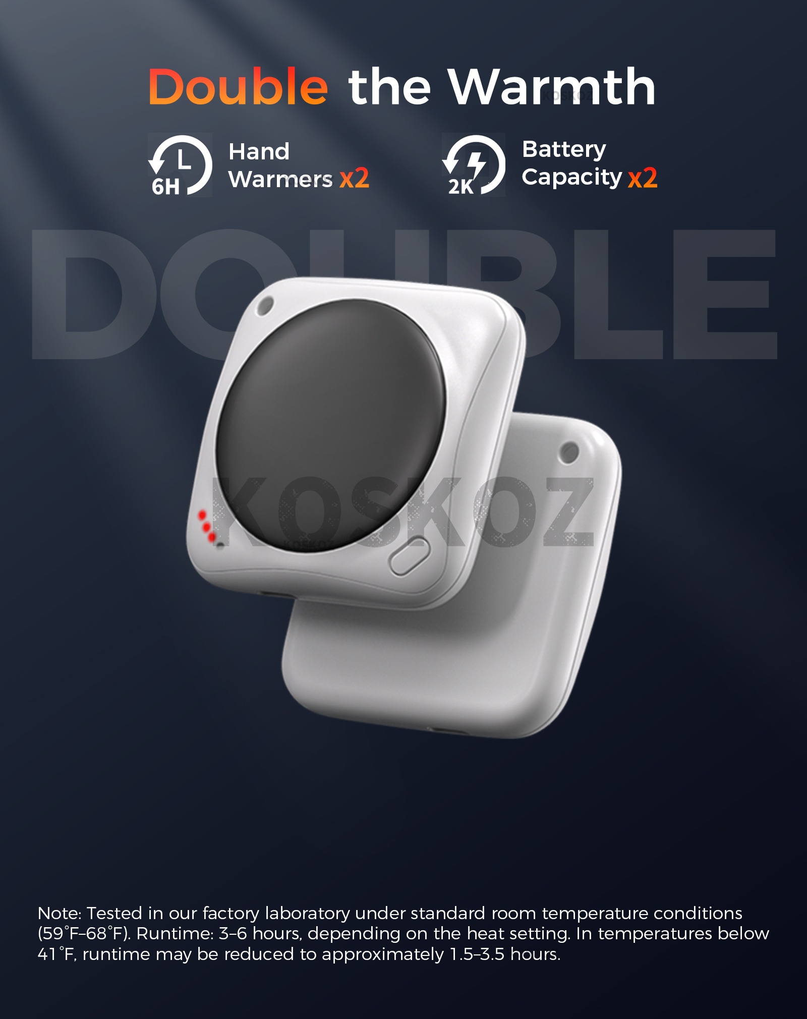 充電式ハンドウォーマー2個セット、コンパクトな電気式ポケット - Hand Warmer Electric のレビューと価格
